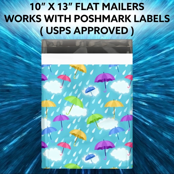 CLEARANCE 50 10X13 Umbrella Poly Mailers - Picture 6 of 6